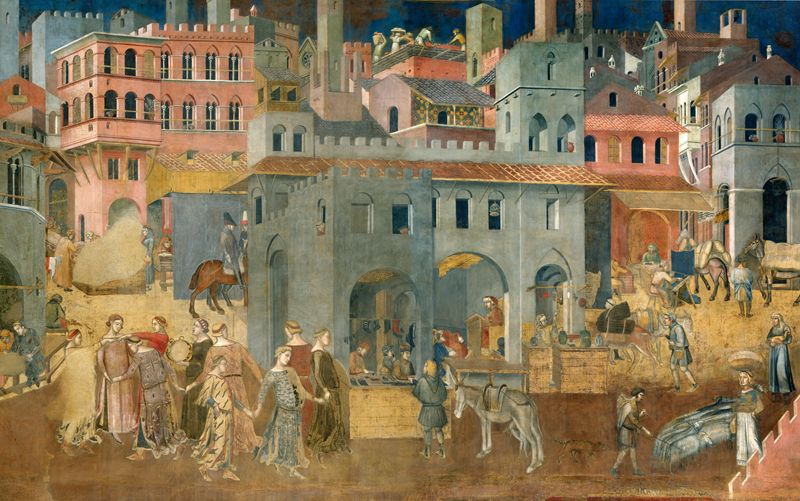 Efekty dobrego rzadu, Lorenzetti, Siena