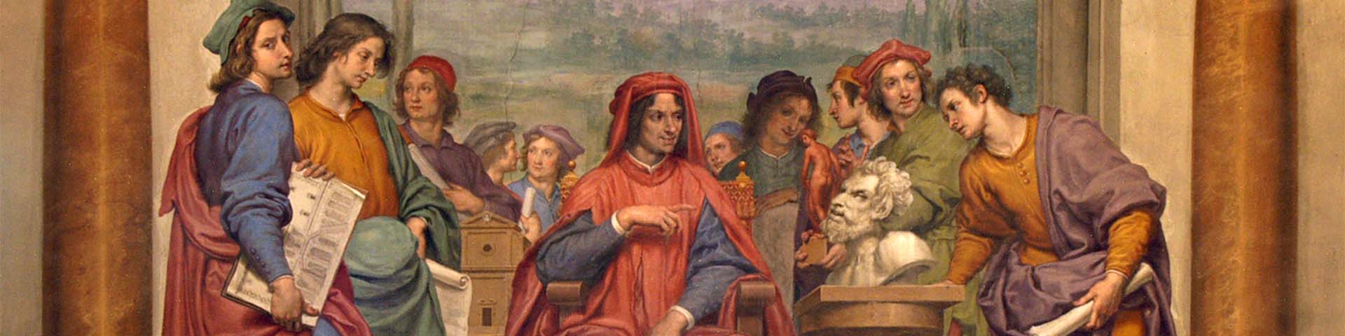 Lorenzo de Medici wsrod artystow