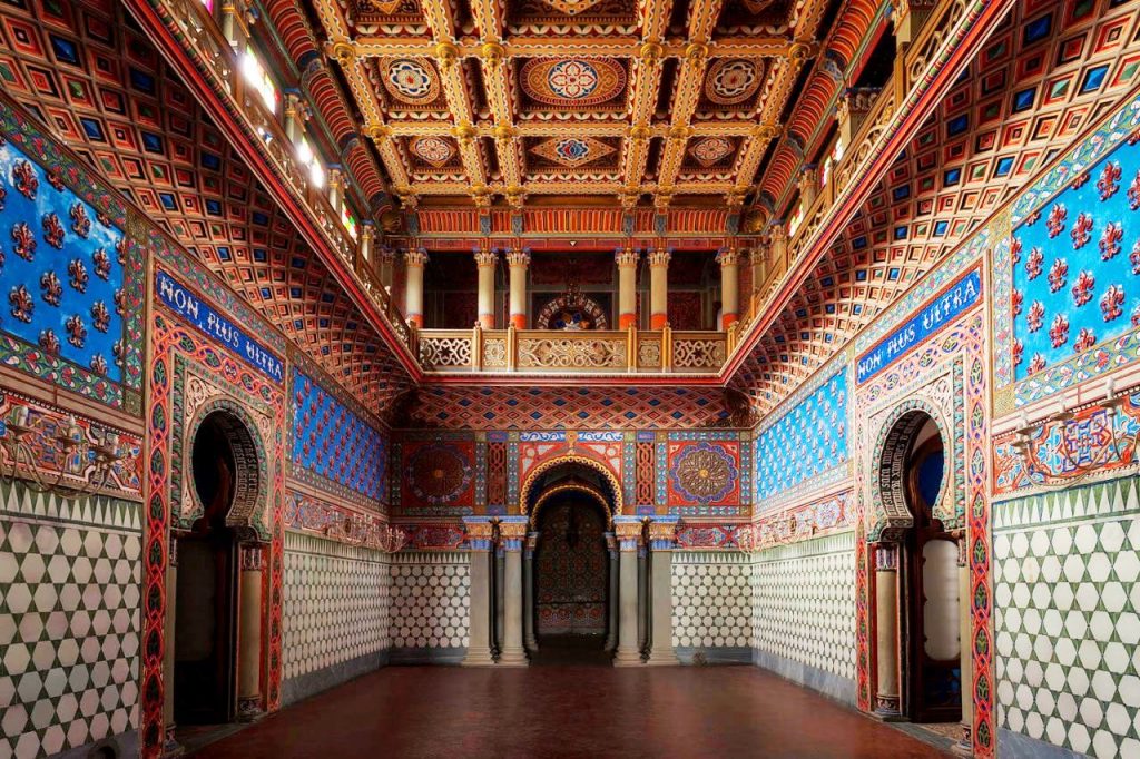 Sammezzano zamek w Toskanii, salon wejsciowy