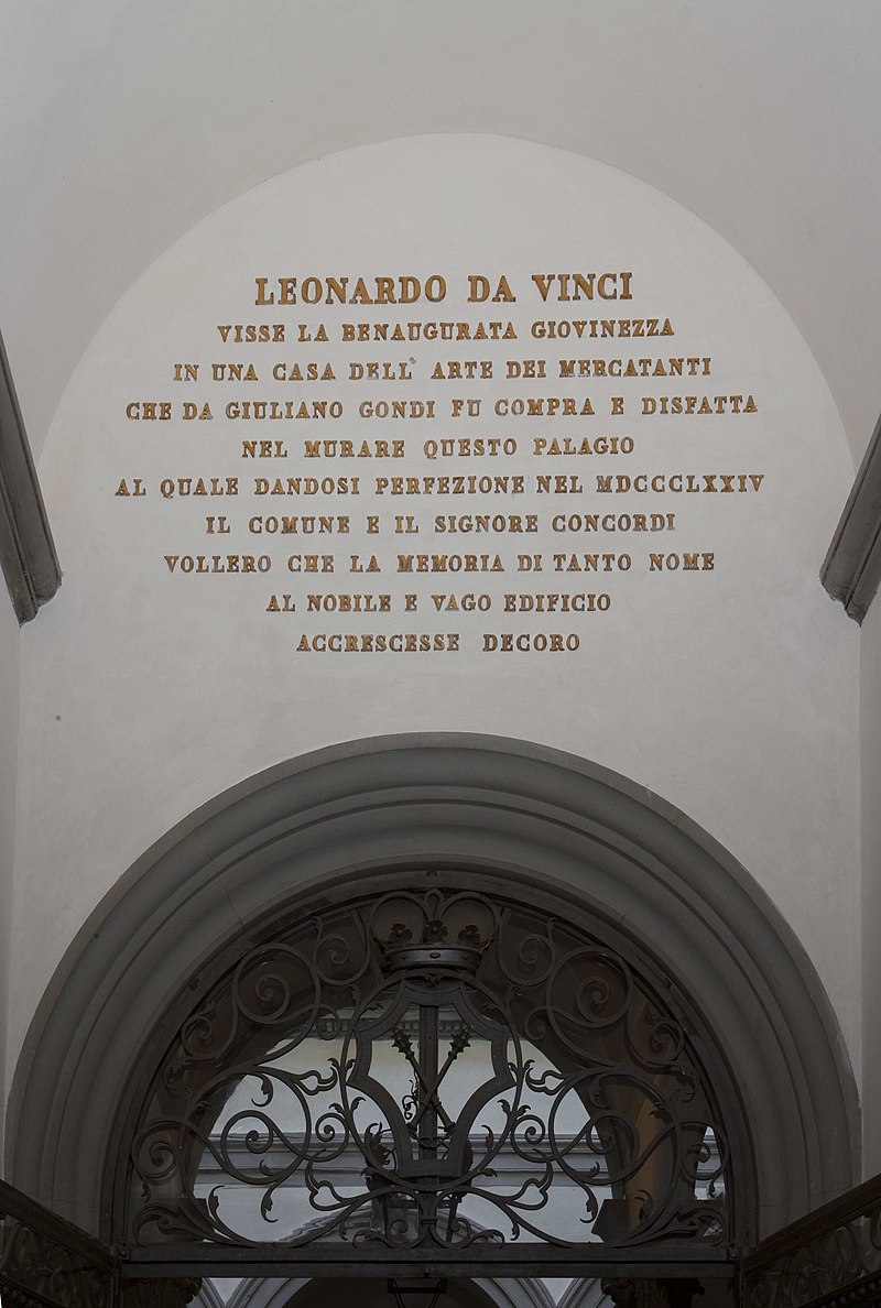 Palazzo Gondi napis