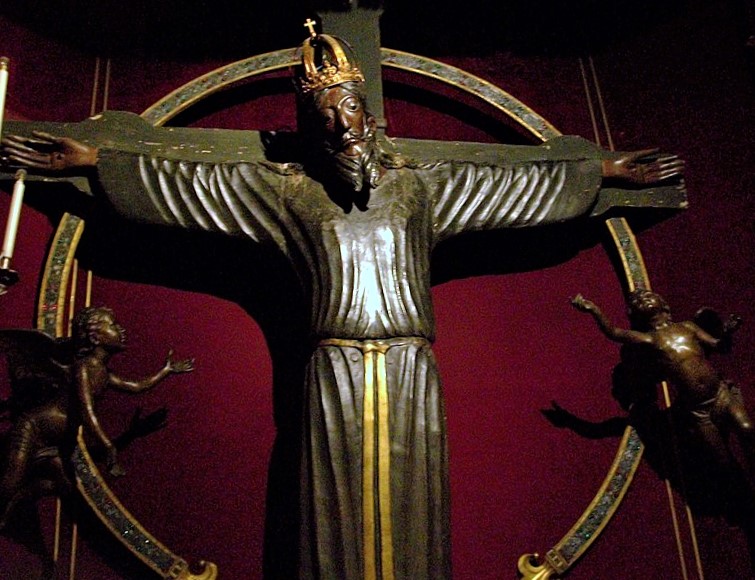 Krucyfiks Swiete Oblicze, Volto Santo, katedra San Martino, Lukka