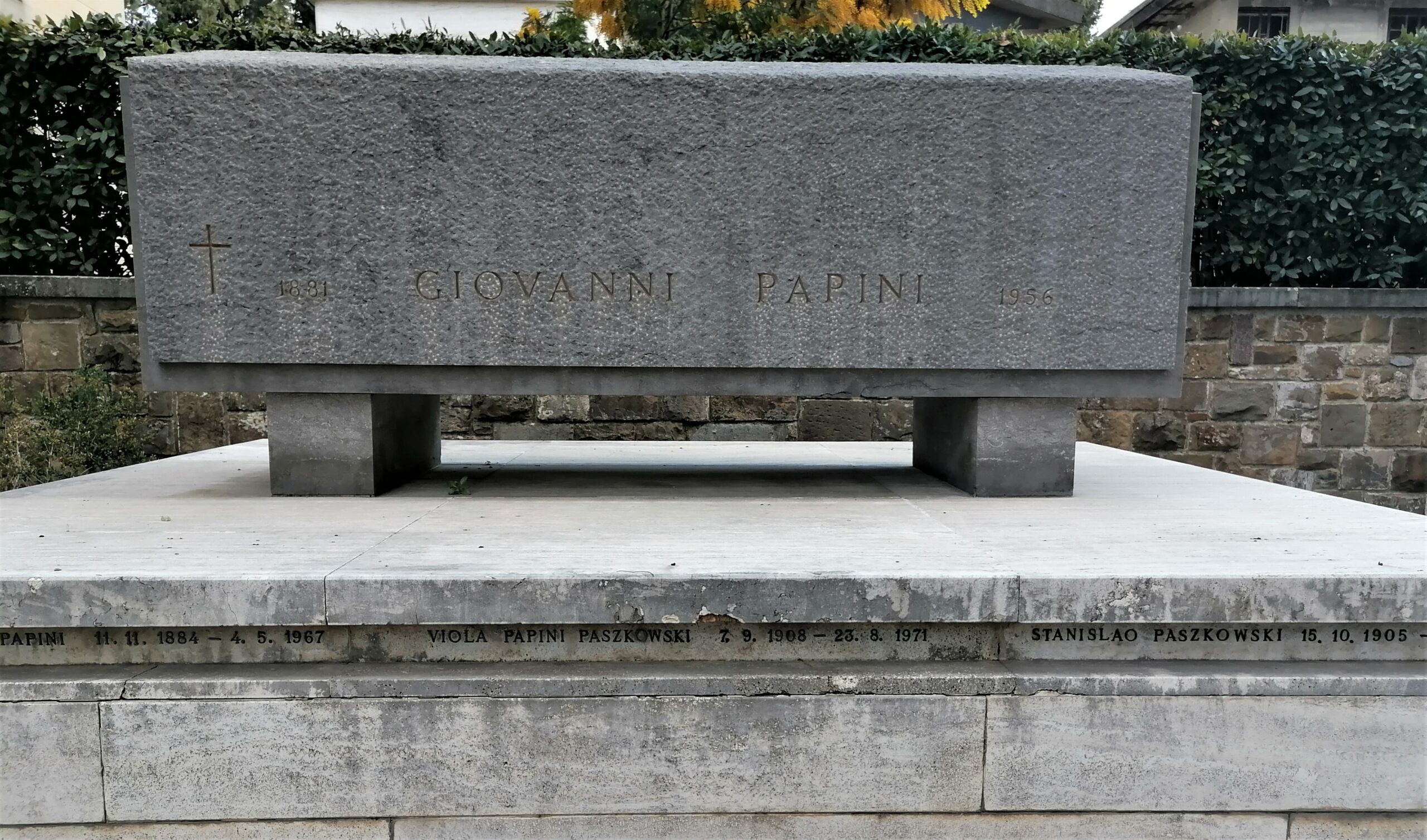 Grob Papini Paszkowski, cmentarz Porte Sante we Florencji