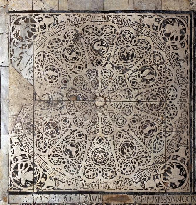 Kult słońca, zodiak, miesiące - Toskania, baptysterium florencja